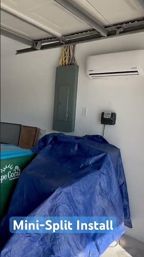 2 Ton mini-split install in the garage.