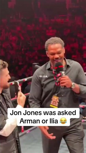 Jon was asked: Arman or Ilia? 👀 (via iba.bareknuckle/IG)