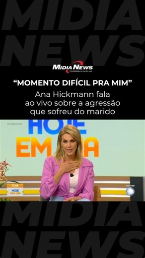 Ana Hickmann falou pela primeira vez sobre a agressão que sofreu por parte de seu marido, Alexandre Correa. O palco escolhido para a ocasião foi o Hoje em Dia, programa o qual ela faz parte como apresentadora diariamente pelas manhãs. Vídeo: Reprodução/Record TV | MidiaNews