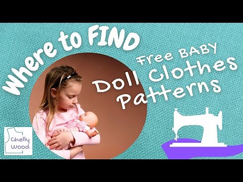 Free Doll Clothes Patterns: Baby Doll Clothes Patterns PDFs #freestuff #freepatterns #babydolldress