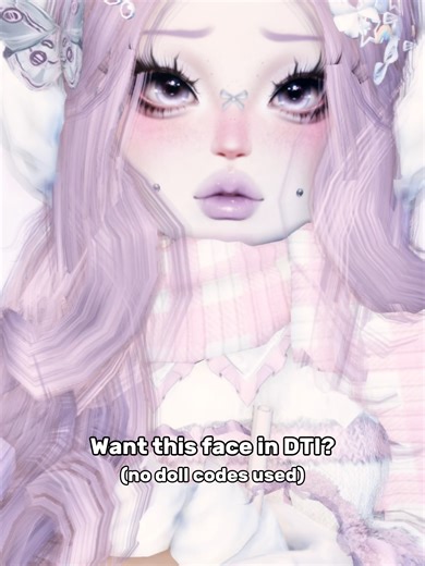 The cutes DTI face tutorial #dti #dresstoimpress #dtiroblox #dtihack #dtiface