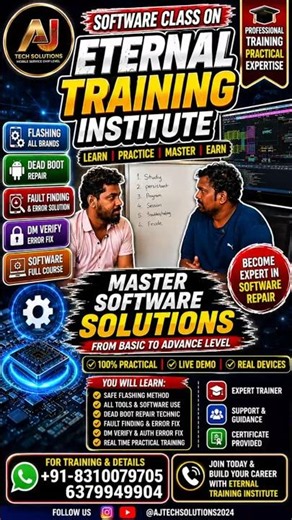 Master Mobile Software Repair Training | Flashing, Dead Boot Eternal Training Institute