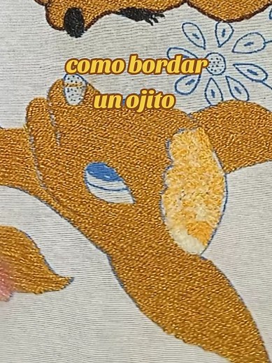 Bordado de un Ojito - Tutorial de Bordados a Mano
