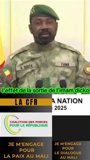 revendication de la CFR dans le discour de assimi goïta