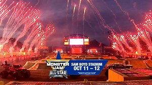 Witness the greatest Monster Jam All-Stars in a team face-off! Las Vegas Oct 11-12. | Monster Jam
