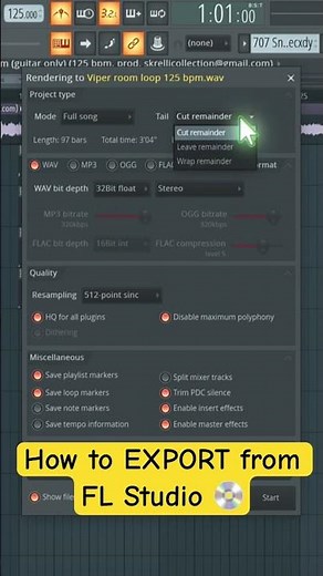 How to Export from FL Studio (Beginner Tutorial) 💿 #flstudio #flstudiotutorial #howtouseflstudio