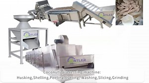 Hot Selling Coconut Processing Line Desiccated Coconut Powder Making Machine