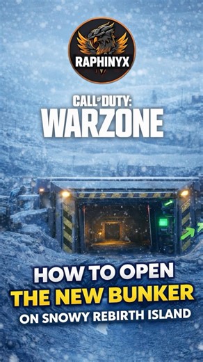 How To Open The New Bunker on the Snowy Rebirth Island ❄️🦅 #raphinyx #bo7 #rebirthisland #warzone