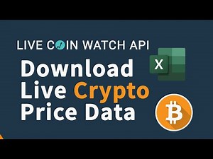 Download Live Crypto Pricing Data In Excel With LiveCoinWatch API (It's FREE)