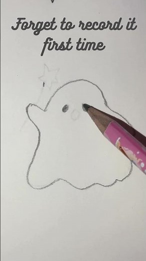 How to Draw a Simple Ghost! 👻 Easy Step-by-Step Sketch
