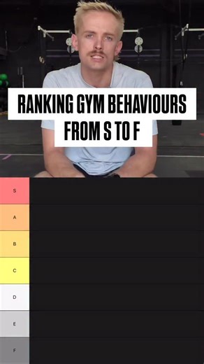 Sam Perkins Academy - Online Fitness Coach on Instagram: "Ranking behaviours you see in your gym from S to F But seriously, just suck it up for a week on the hookgrip front & you wouldn’t know the difference between 40 & 42.5kg if someone else loaded it on the bar and told you otherwise And make sure you call out and tag a friend in the comments below who does some of these"