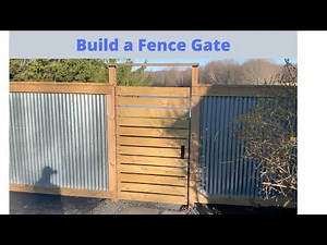 How to Build a Gate for your Fence - different design