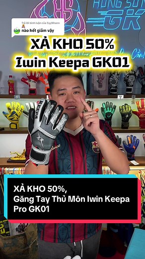 XẢ KHO 50% Găng Tay Thủ Môn Iwin Keepa Pro GK01