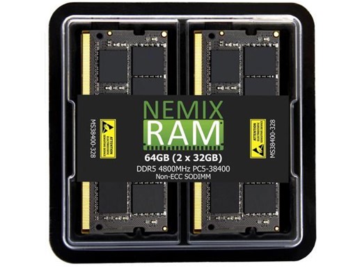 NEMIX RAM 64GB (2X32GB) DDR5 4800MHZ PC5-38400 2Rx8 1.1V 262-PIN Non-ECC Unbuffered SODIMM Laptop PC Memory KIT Compatible with Dell Alienware M16 M18 Gaming Laptops - Newegg.com