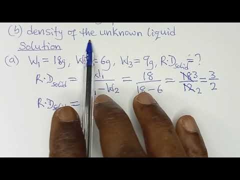 Calculations on Density & Relative Density || Well Explained Example
