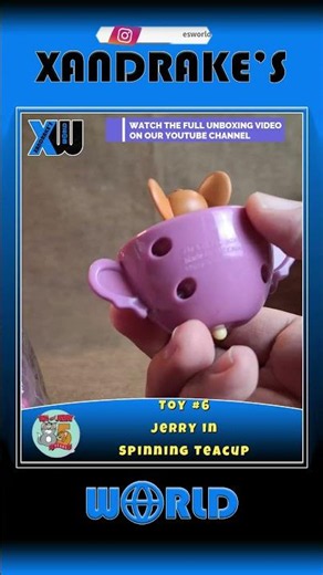 Jerry in Spinning Teacup #tomandjerry #unboxing #happymeal