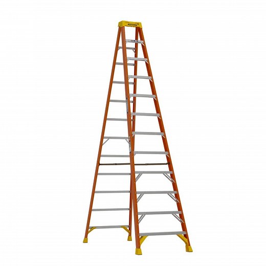 Reviews for Werner 12 ft. Fiberglass Step Ladder (16 ft. Reach Height) with 300 lb. Load Capacity Type IA Duty Rating | Pg 1 - The Home Depot