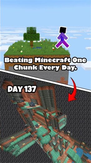 Day 137. Finally found our first trial spawner! #minecraft #onechunk #trialchambers