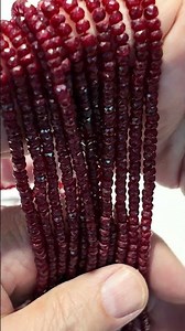 Ruby Beads, genuine 4 mm 15" strands (Heat Treated). $69 a strand!