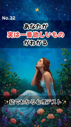 【心理テスト✨】あなたが「実は1番欲しいものがわかる#shorts #人間心理 #心理学 #ショート動画