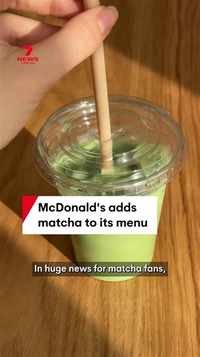 Exciting news for matcha fans as popular fast food chain McDonald's announces they will be introducing three matcha drinks to their McCafe menu. #matcha #mcdonalds #maccas #greentea #mccafe | 7NEWS Australia