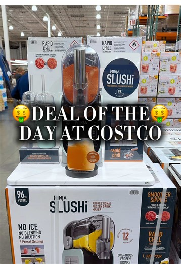 Costco just made the viral Ninja SLUSHi $80 off and this deal only runs through March 14th so you need to move fast. This is the machine that turns any liquid into a perfect slush with no ice needed, no blending, just press and pour. Slushies, frappes, spiked slush and milkshakes all in one countertop appliance at the best price it has ever been at the warehouse. Tag someone who needs this before the deal disappears! @Ninja Kitchen #costcofinds #costcowonders #costcoinfluencer #ninjaslushi #cost