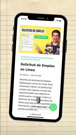 Solicitud de Empleo, Fácil, Completa y desde Casa👌🏻