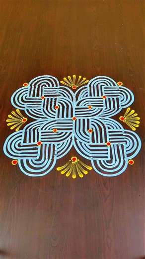 Easy Kolam For New Year ‪@RoopaRangoli‬ #shorts #rangoli #kolam #muggulu #padikolam #kolangal