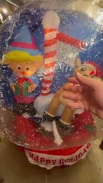 Custom Rudolph snow globe preview￼