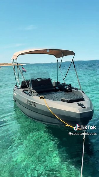 BIMINI TOP Built for shade. Made for waves 🌊 #boating #boatlife #familyboat #SeastormBoats #SummerSeaStorm #NauticalLife #MarineLife #BoatingUK #SeaStormNorway #SeaStorm12 #SeaStorm14 ##SeaStorm17 #SeaStormSpain #SeaStormMercury #SeaStormFrance #seastormteam #plasticboat #biminitop #bimini
