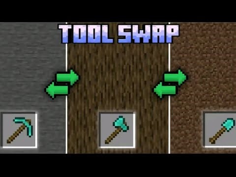 Auto Tool Swap Mod For Minecraft Bedrock 1.21+