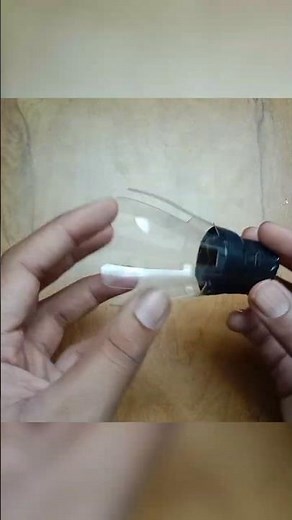 Homemade shuttlecock from paper and plastic/ how to make badminton shuttlecock/ DIY shuttlecock