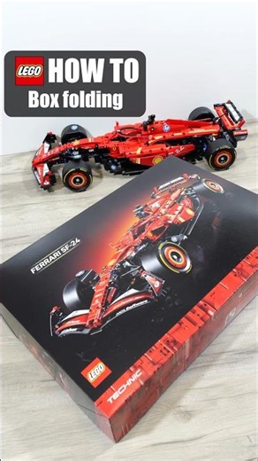 How To Fold new LEGO boxes? | LEGO 1:8 Ferrari SF-24 | 42207 | LEGO Technic 2025 | Fia F1 Car