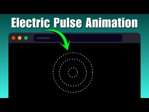 ASMR Program: How to create an electric pulse animation using HTML & CSS (No Talking)