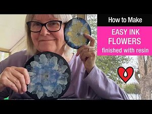 Easy Alcohol Ink Flowers + Resin Finish | Beginner Tutorial