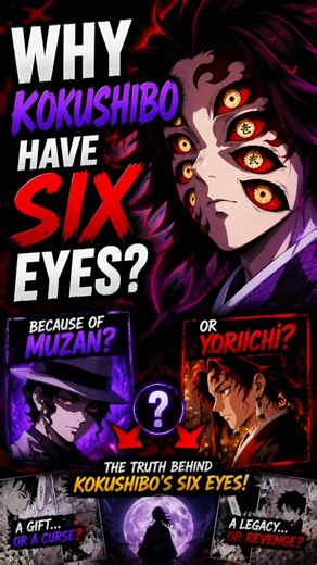 Why Kokushibo Have 6 Eyes in Demon slayer? #shorts #anime #demonslayer #muzan #tanjiro #kokushibo