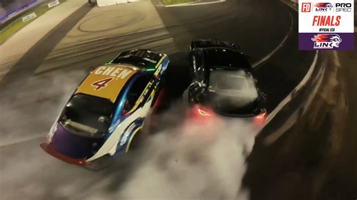 Run 2 in the PROSPEC FINALS 🔥 Nate Chen chases Cole Richards under the lights in Jersey Presented by Link ECU #FormulaD #FormulaDRIFT #FDNJ | Formula Drift