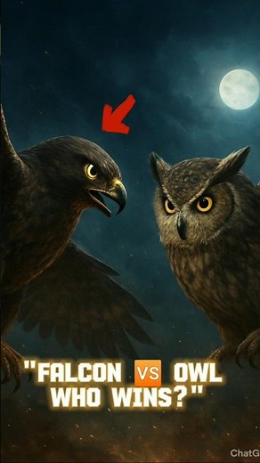 "Falcon vs Owl 🦅🦉 | Speed King vs Silent Killer | #shorts #facts