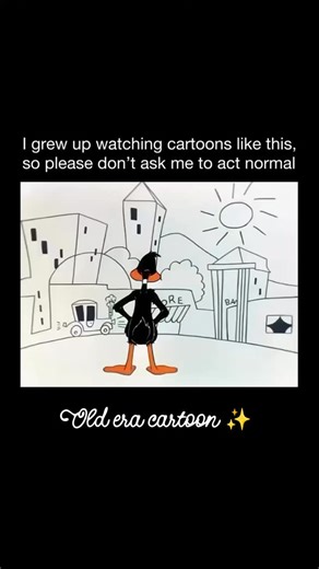 old era cartoon ✨ on Instagram: "Duck Amuck is a 1953 animated short from the Looney Tunes series, directed by Chuck Jones and starring Daffy Duck. It is widely regarded as one of the smartest and most inventive cartoons ever made, especially for how boldly it plays with the idea of animation itself. The cartoon places Daffy in a constantly shifting world where nothing behaves as it should. Backgrounds disappear, props change shape, sound effects go missing, and even Daffy's own body is redrawn 