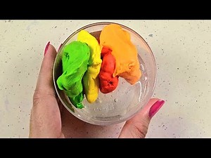 MIXING CLAY into CLEAR Slime is SO Satisfying💆