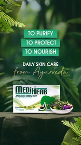 147 reactions · 4 comments | Mediherb brings together the wisdom of 18 herbs to cleanse, refresh, and revive your skin. Inspired by Ayurveda, designed for everyday care. Let your skin breathe easy — the Mediherb way. #MediHerb #AyurvedicSoap #Zambia #HerbalSkincare #NaturalCare #CleanSkinNaturally #OilControlSoap #DailySkinProtection #AyurvedaForSkin | MediHerb | Facebook