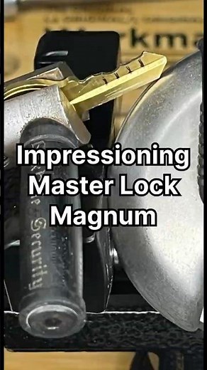 Impressioning a Master Lock Magnum Disc Padlock