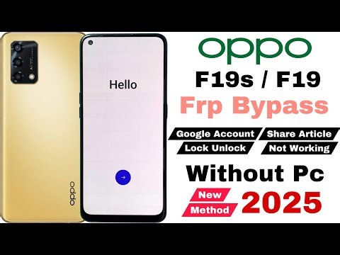 Oppo F19s Frp Bypass | Without Pc | Google Lock Unlock - Share Article Not Working New Method 2025