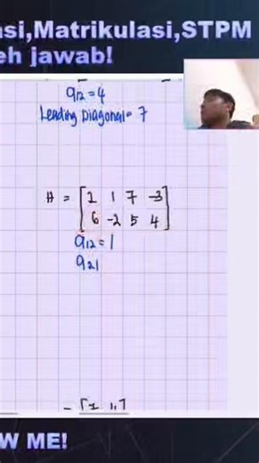 basic matrices part 5 #stpm #foundation #asasi #matheasy