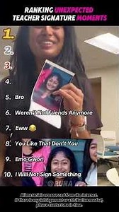 Ranking Viral Moments Asking Teachers to Sign Photos #usa