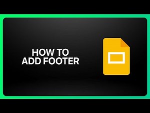 How To Add Footer In Google Slides ! Tutorial