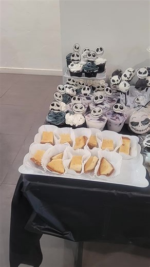 Baby Shower Candy Table Inspired by Jack Skellington