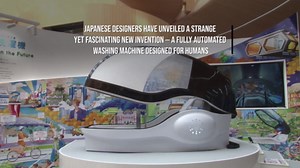Japan unveils 'human washing machine' that cleans, rinses and relaxes you automatically
