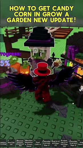 how to get candy corn halloween event currency in grow a garden (ghoul garden update roblox)