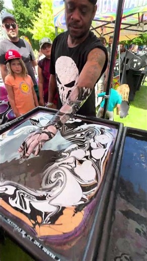 Body Marbling Paint Dip by BLVisuals at Return to the River Festival 150